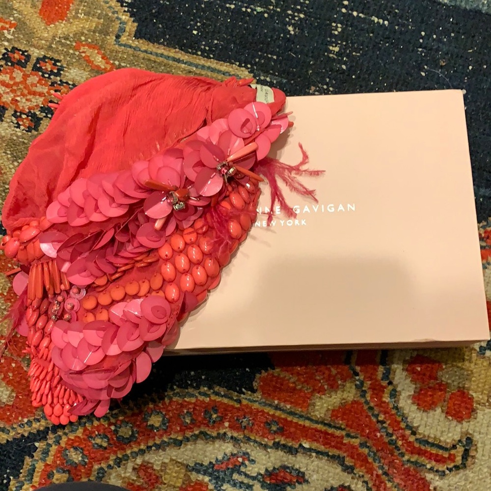 Worn once. Mignonette Gavigan Haley scarf necklace. Box included